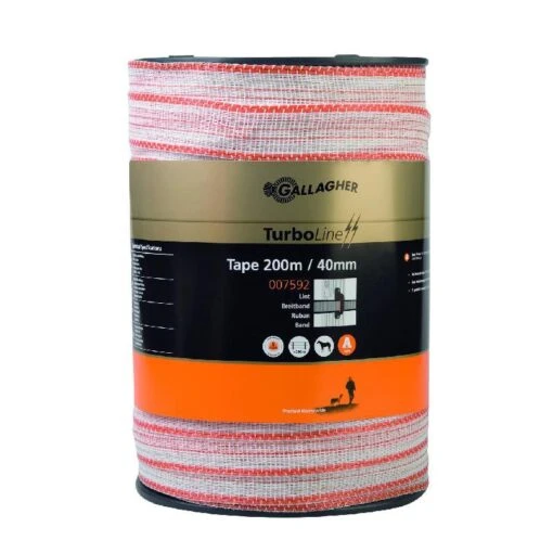 Gallagher Turboline Lint 40mm Standaard Wit 200m -Makita Verkoopwinkel 8122 1 800x800 1